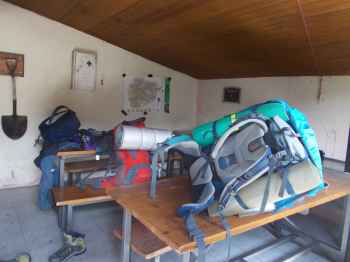 intérieur du refuge d'ensagents à encamp en Andorre