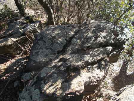 roche gravée pedres de corral d'en massanet 2 à espolla