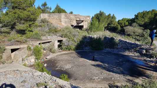 fortification du cap de roc à Port la Nouvelle