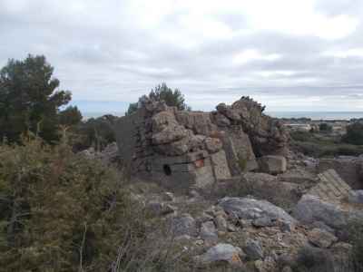 fortification du cap de roc à Port la Nouvelle