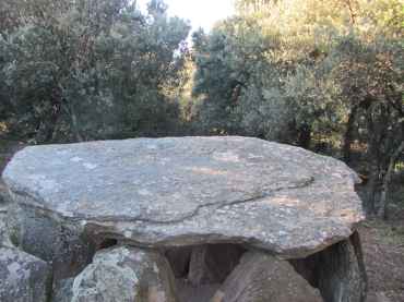 dalle de couverture du dolmen balma de na cristiana