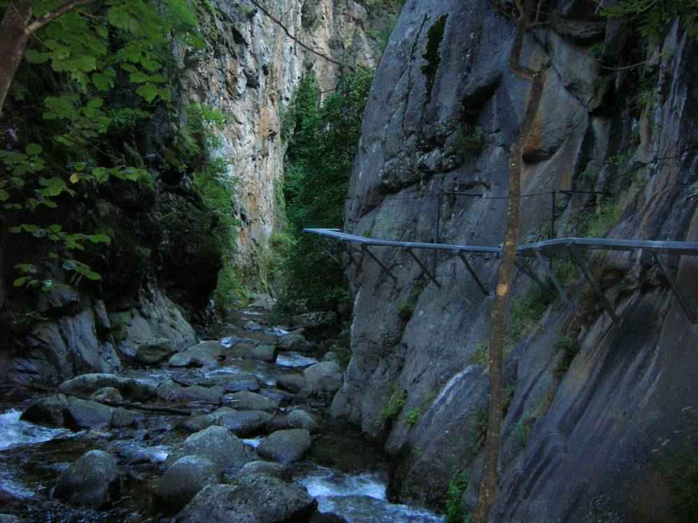 passerelle des gorges de la caranca